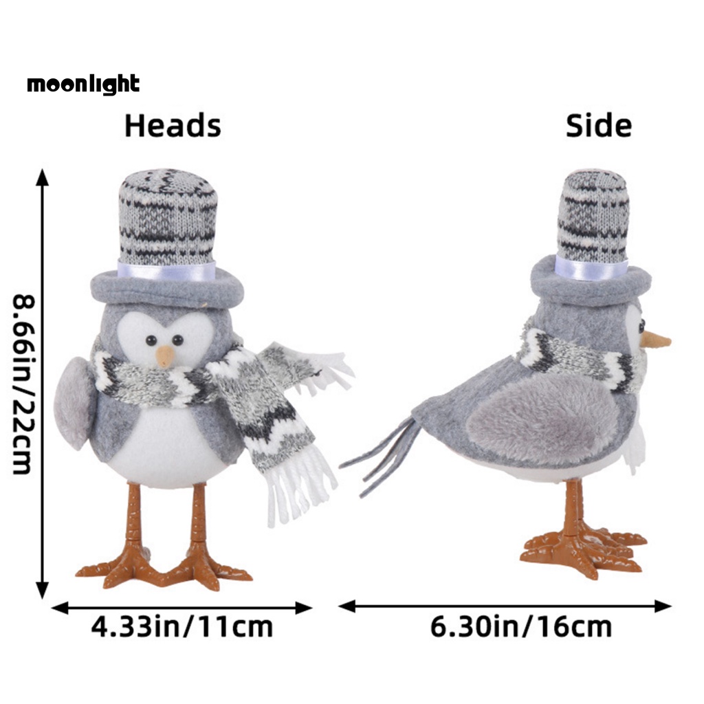 Mo Đèn led Hình Chú Chim Phát Sáng Trang Trí Giáng Sinh