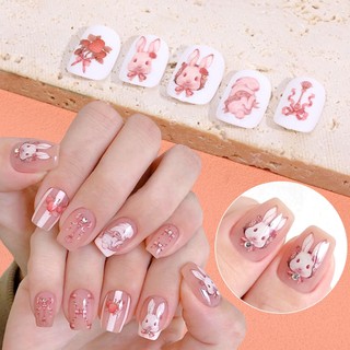Miếng Dán Móng Tay Tự Dính Hình Thỏ rococo Dễ Thương
