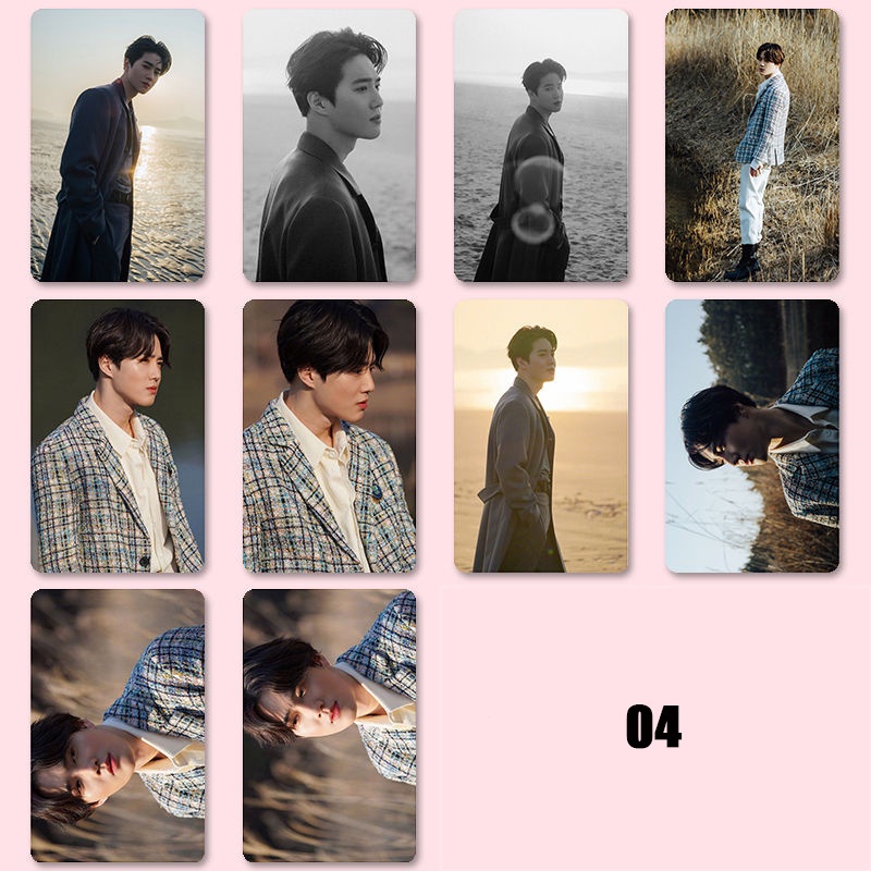 Suho set 10 Thẻ Hình Dán Nhóm Nhạc exo