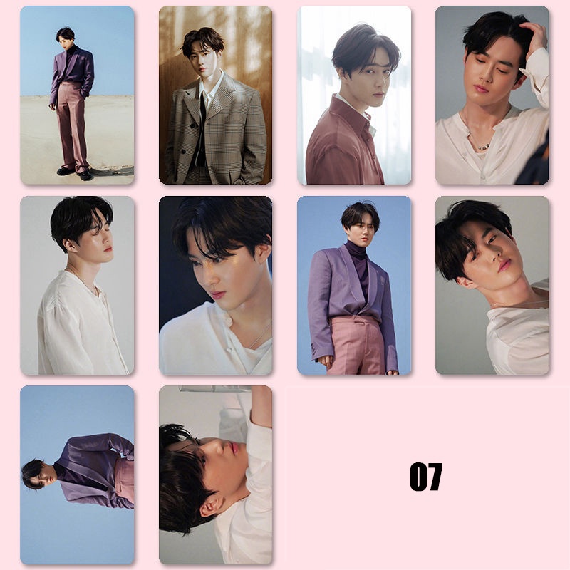 Suho set 10 Thẻ Hình Dán Nhóm Nhạc exo