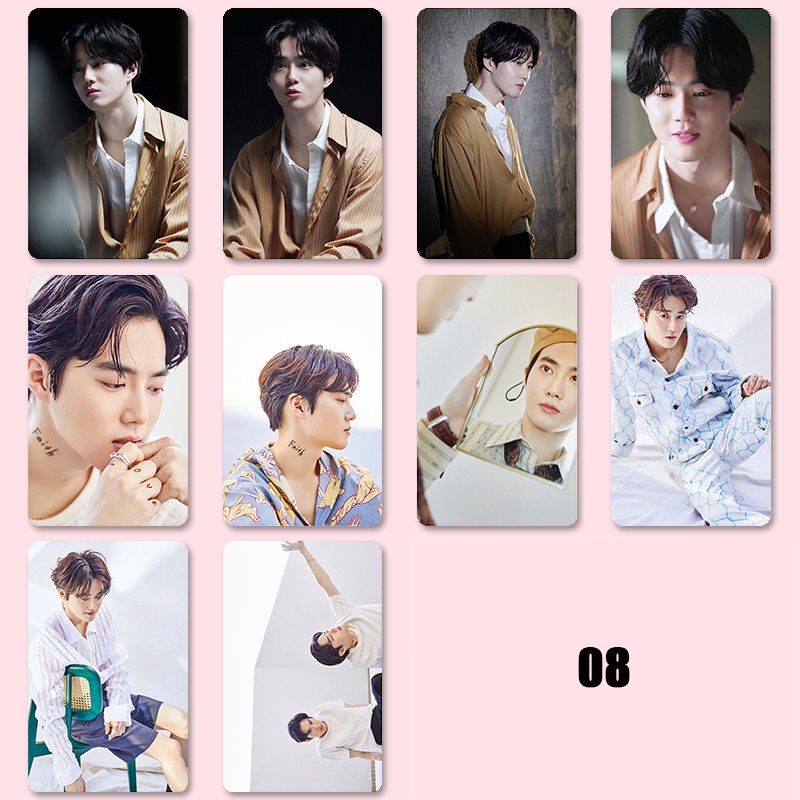 Suho set 10 Thẻ Hình Dán Nhóm Nhạc exo