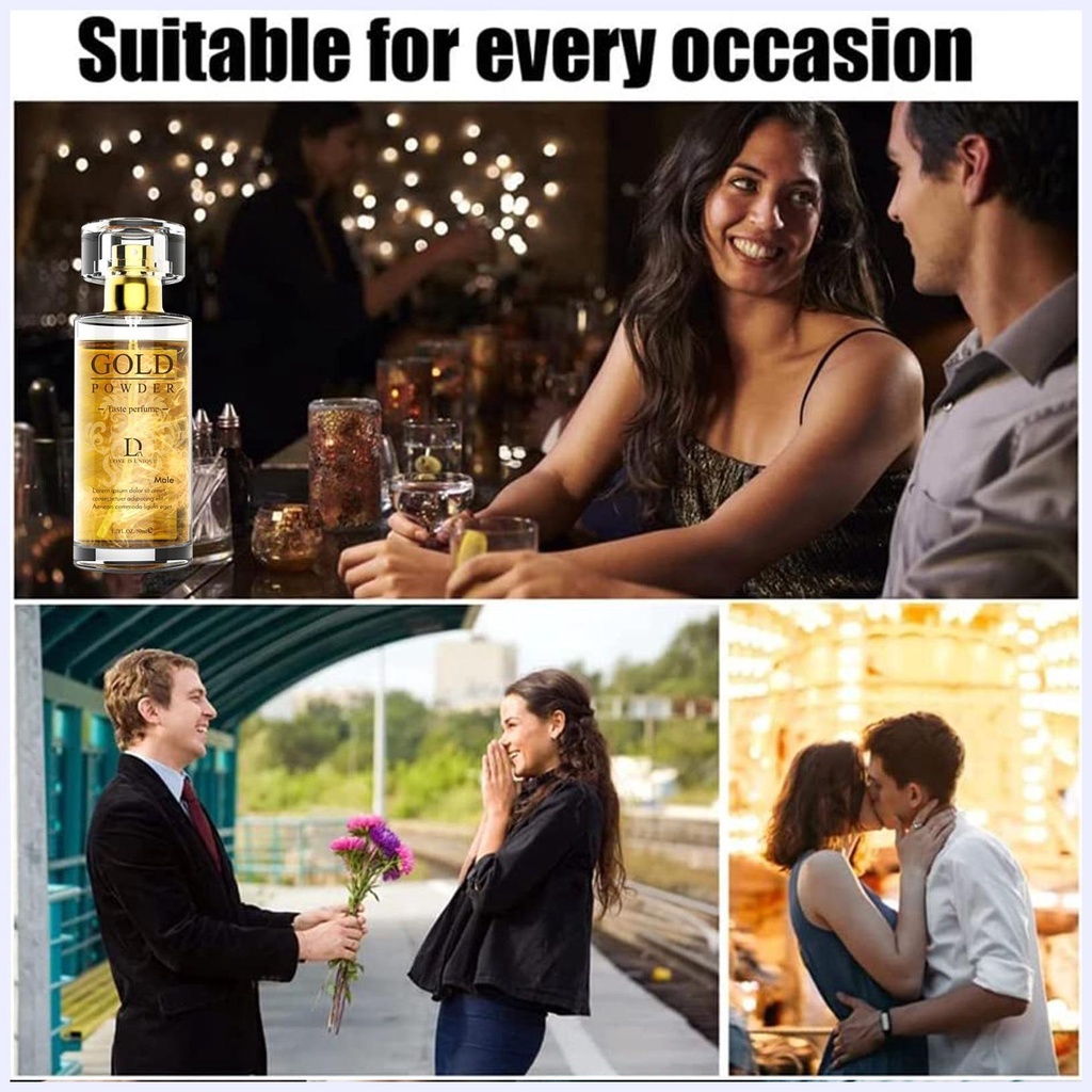Nước Hoa pheromone Hương Thơm Kim Tuyến pheromone 50ml Dành Cho Nam Và Nữ