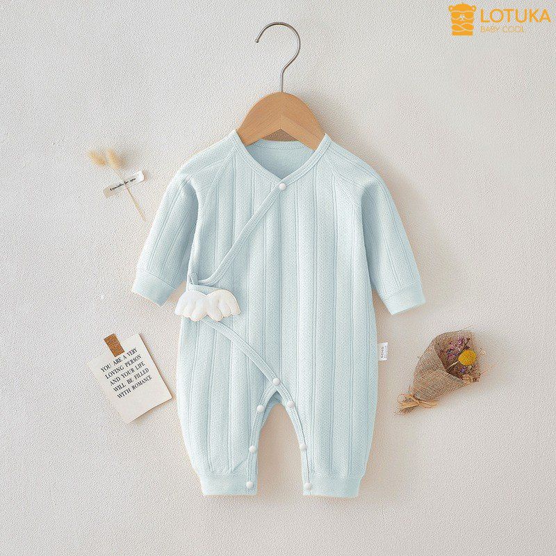 Body Dài Tay LOTUKA Cho Bé Trai Bé Gái, Bodysuit Thu Đông Cho Bé, Quần Áo Trẻ Em Size 3-12kg