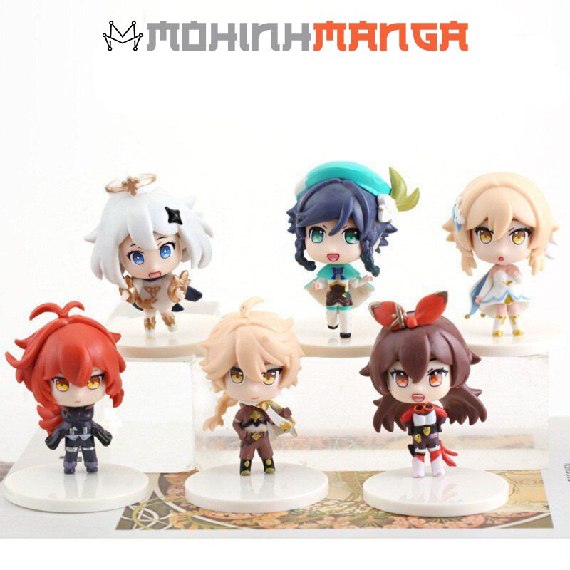 Mô hình 6 nhân vật Genshin Impact Kazuha Nahida Venti Ei Zhongli Xiao Albedo Childe Nilou Miko Itto Gorou Aloy