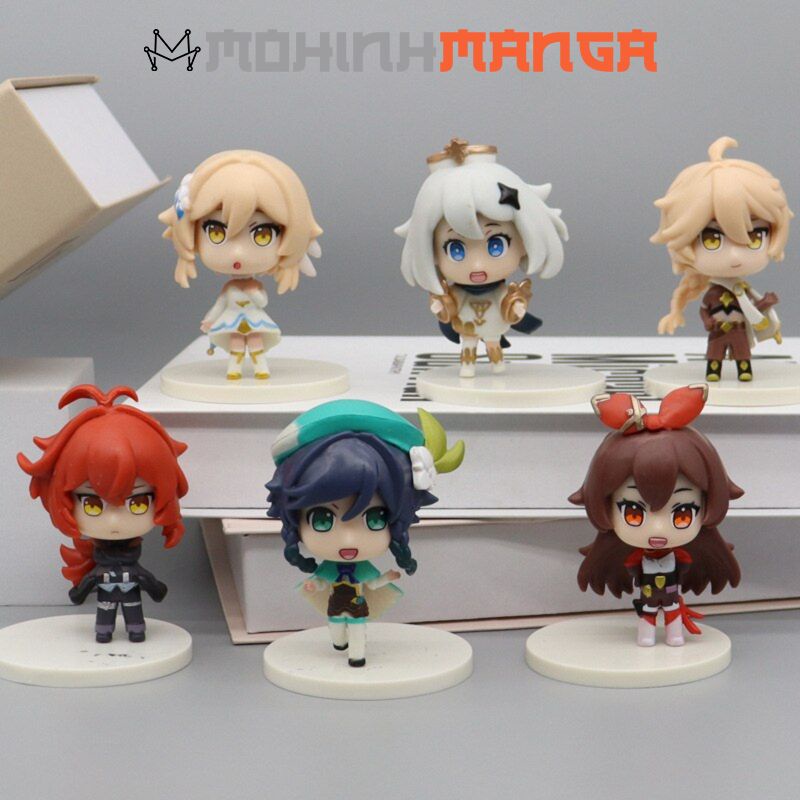 Mô hình 6 nhân vật Genshin Impact Kazuha Nahida Venti Ei Zhongli Xiao Albedo Childe Nilou Miko Itto Gorou Aloy