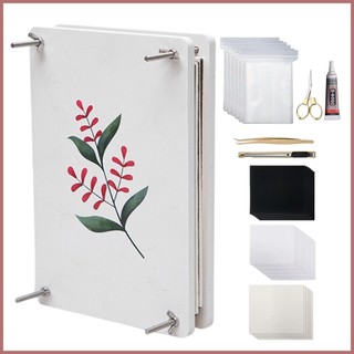 Bộ dụng cụ ép hoa khô thủ công bằng gỗ kèm hướng dẫn sử dụng
