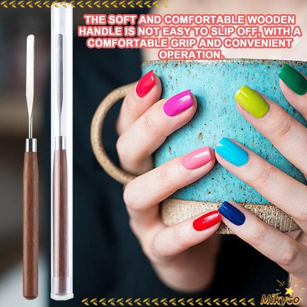 Yukico Que Trộn Kem Trang Trí Móng Tay Bằng Thép Không Gỉ Tiện Dụng