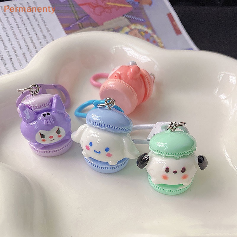 SANRIO Móc Khóa Hình Bánh macaron Dễ Thương Phong Cách Nhật Bản