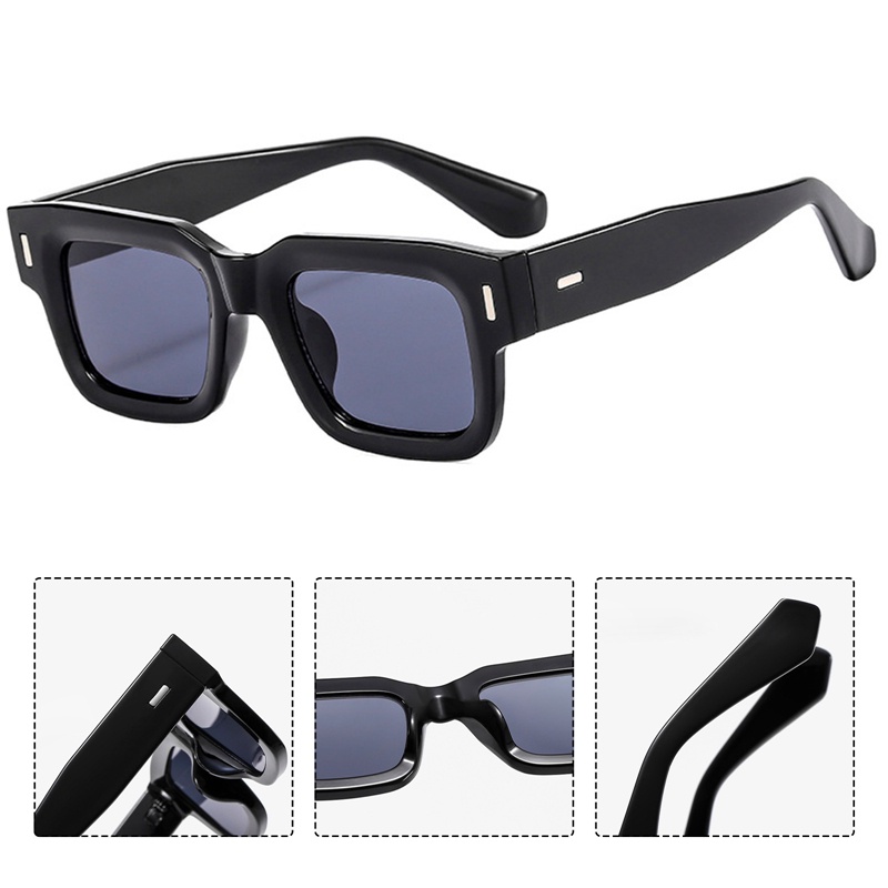 Kính Mát Gọng Vuông Nhỏ Phong Cách retro Thời Trang