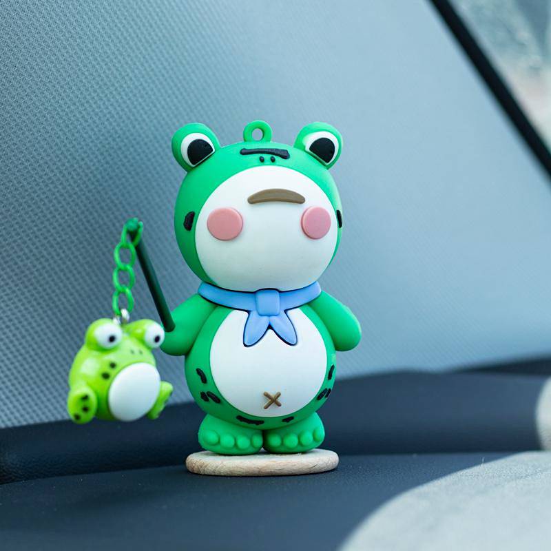 2023 Internet Hot New Car Interior Ornaments Car Lonely Frog Decoration Car Supplies Center Console Cute Decompression 9EWw