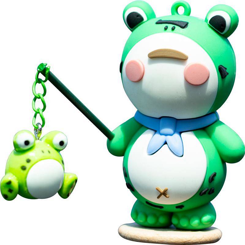 2023 Internet Hot New Car Interior Ornaments Car Lonely Frog Decoration Car Supplies Center Console Cute Decompression 9EWw