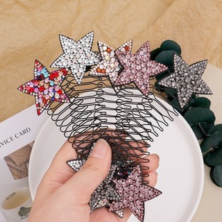 Kẹp Tóc Nữ Hình Ngôi Sao Đính Đá Lấp Lánh