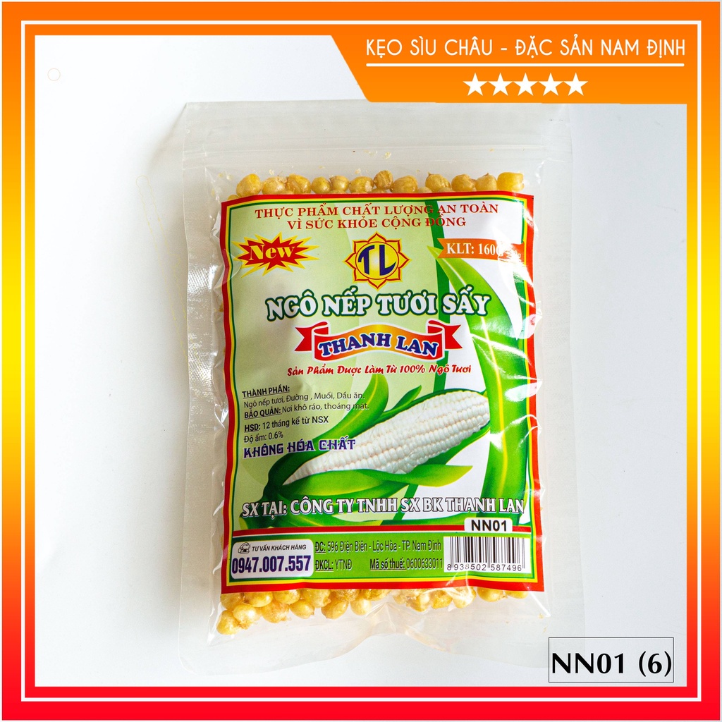 Ngô Nếp Tươi Sấy THANH LAN Chính Hiệu - Không hóa chất