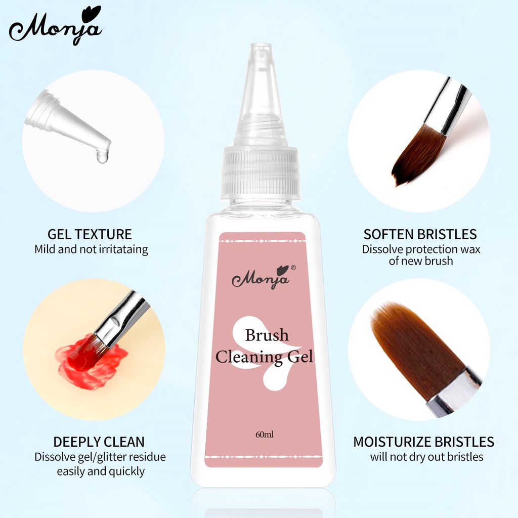 Monja Cọ Vệ Sinh Móng Tay 30 / 60ml Chất Lượng Cao