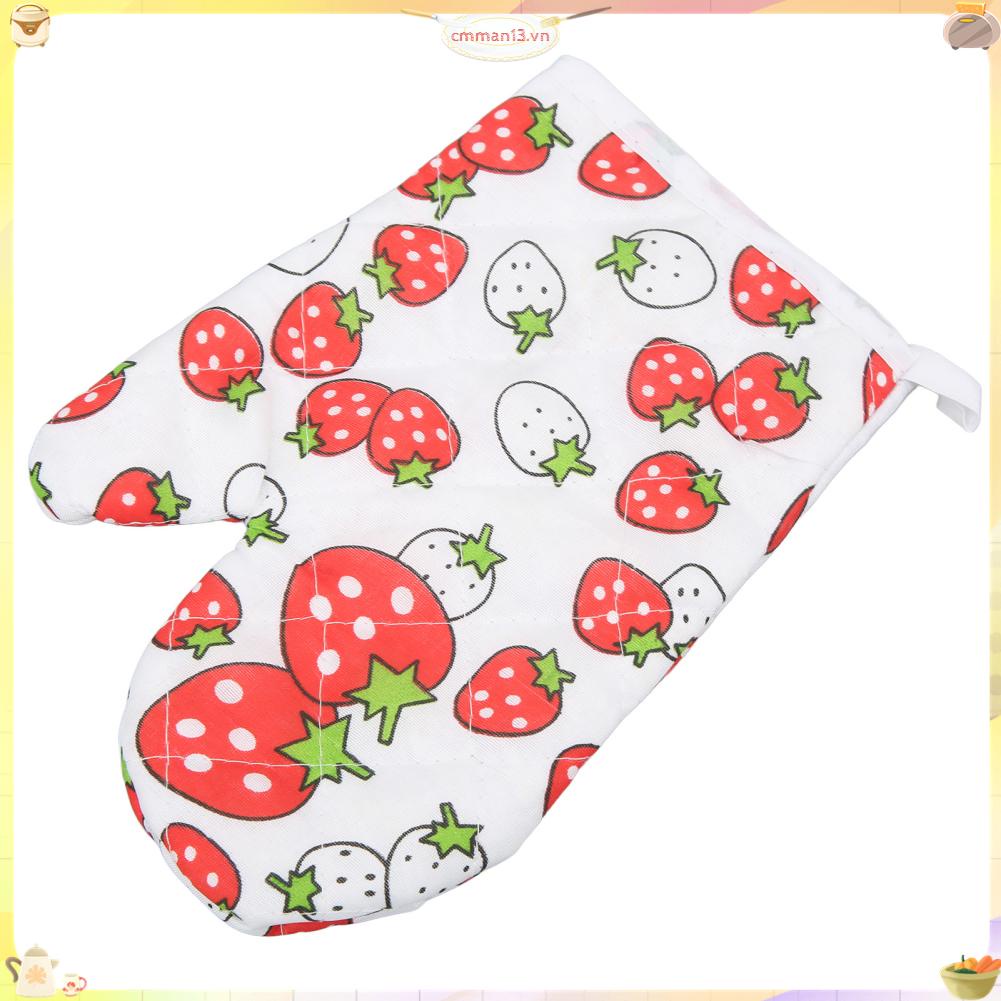 Best cook Găng tay lò nướng Chất liệu cotton Polyester In hoa văn Thiết kế dây buộc nấu ăn cho nhà bếp