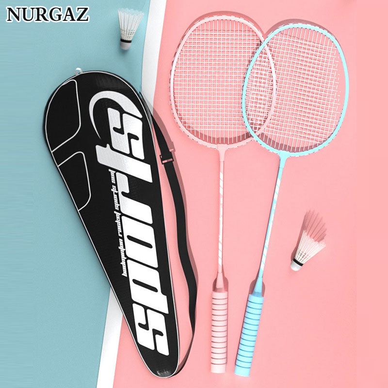 Nurgaz Vợt cầu lông chuyên nghiệp ngoài trời chất lượng cao vợt cầu lông nam nữ cặp đôi vợt cầu lông