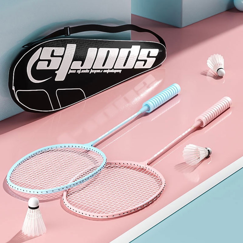 Bộ vợt cầu lông ENLEE có tay cầm xốp độ đàn hồi cao cho người lớn hoạt động thể thao ngoài trời | BigBuy360 - bigbuy360.vn
