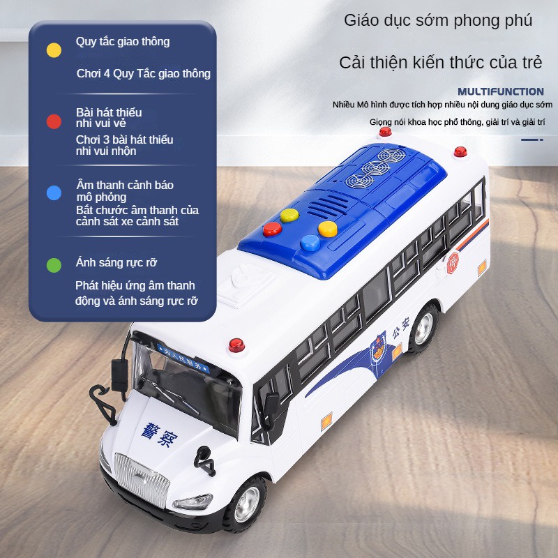 Đồ Chơi Mô Hình Xe Cảnh Sát Có Đèn Và Nhạc Cho Bé Trai