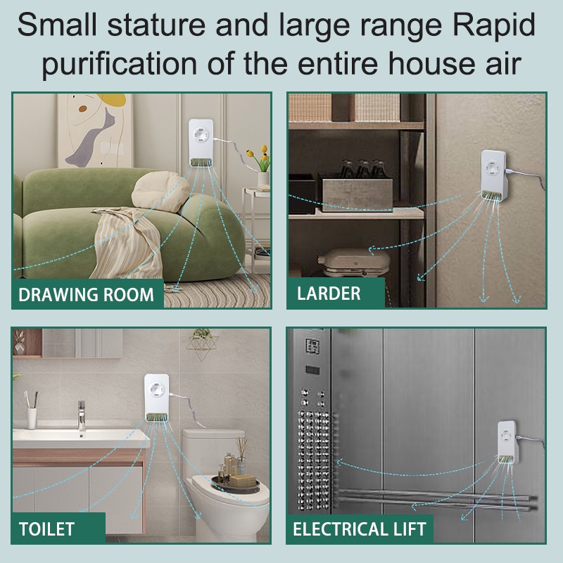 JIASHI Máy Lọc Không Khí Khử Mùi Khử Mùi Phòng Tắm Nhà Bếp máy ozone gia đình Máy khử trùng
