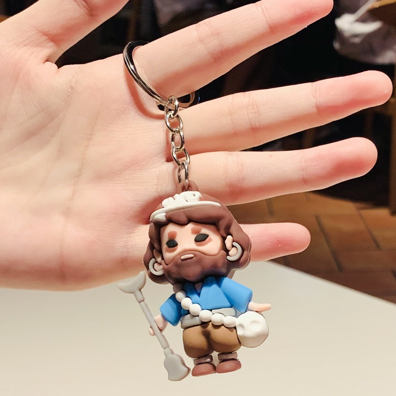 Hoạt Hình Móc Khóa Hình Búp Bê son goku / Heo bajie Dễ Thương