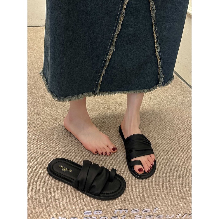 C＆S  Dép sandal nữ Hở Ngón Đế Dày Có Quai Cài 2023NEW Mùa hè Kiểu Dáng Thời Trang B28G1B6 34Z230823