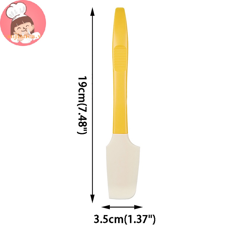 Yanca Muỗng Phết Kem / Bơ mini Bằng Silicon Phù Hợp Với Mọi Loại Hũ Và Hộp Đựng vn