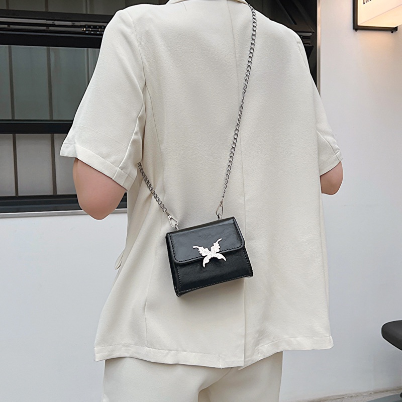 Túi đeo chéo bướm cao cấp Mới mini nữ túi xách đơn giản thời trang chuỗi vai đơn lẻ