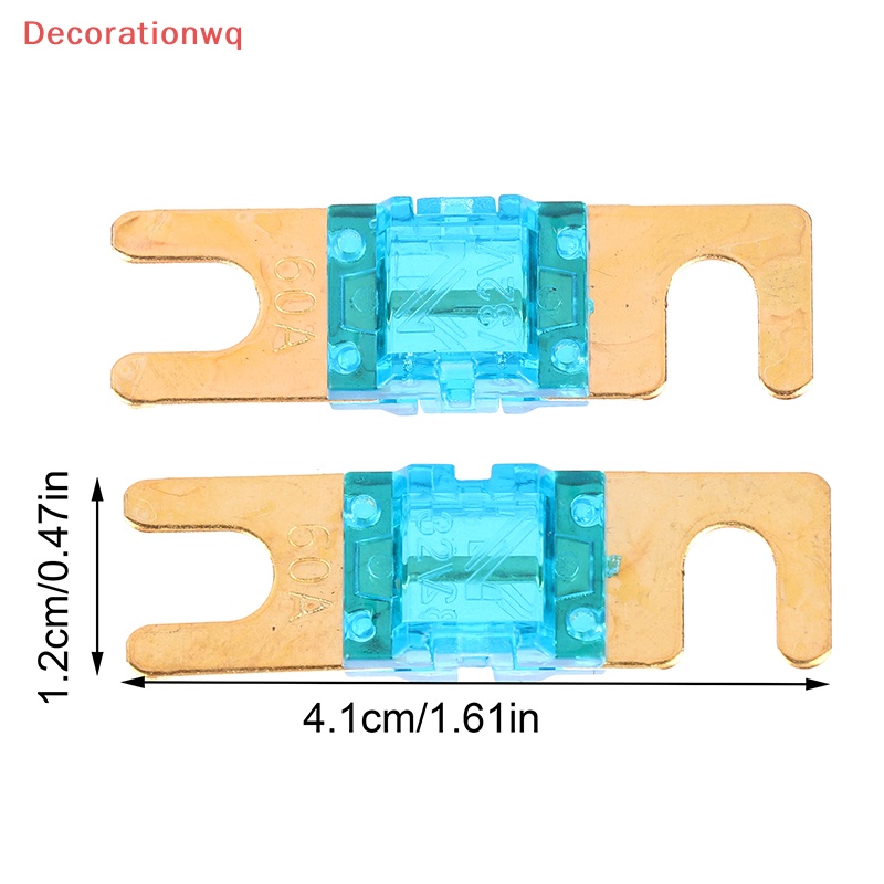Set 2 Cầu Chì mini Mạ Vàng 20a 30a 40a 50a 60a 70a 80a 100a 120a 125a 150a 175a 200a 32v Mới