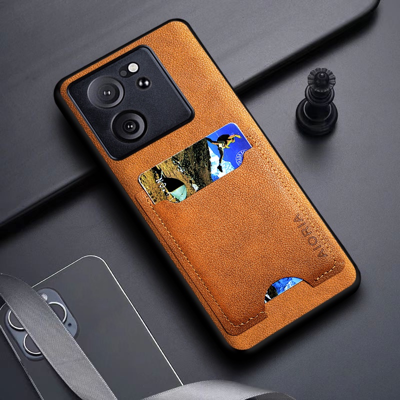 Ốp Bao Da Điện Thoại pu Tích Hợp Ngăn Đựng Thẻ Cho xiaomi redmi k60 ultra redmi k60 ultra