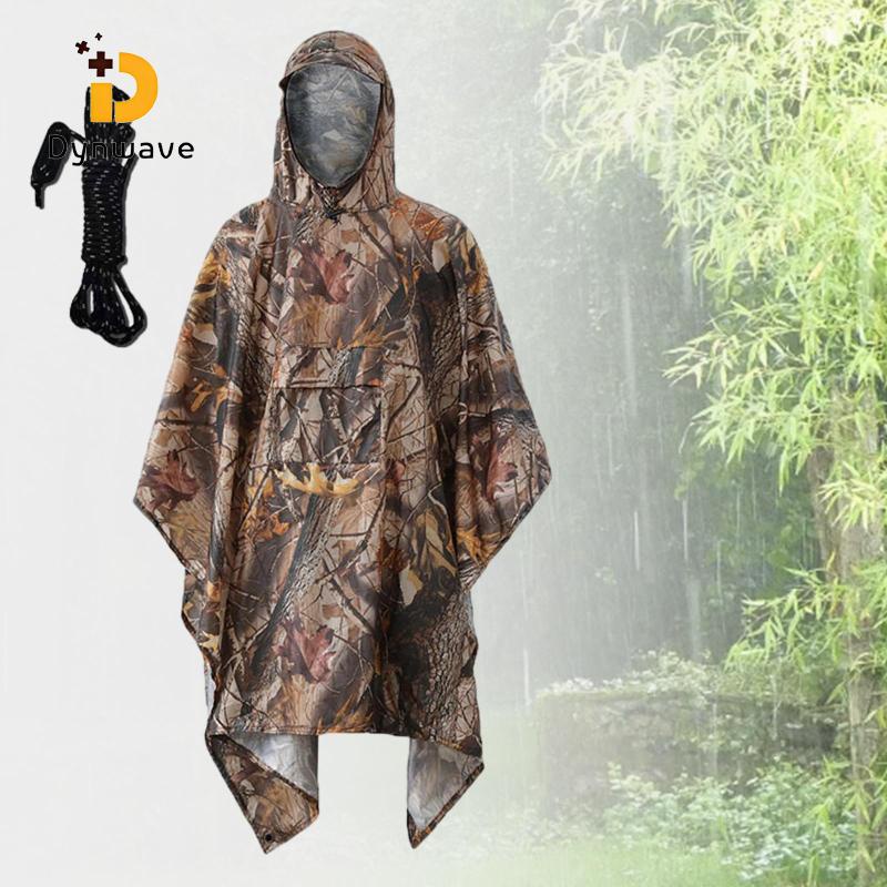 Áo mưa DYNWAVE có mũ trùm đầu chống nước nhỏ gọn cho nam và nữ