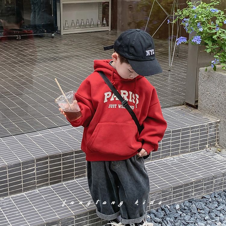 Áo Nỉ Có Mũ Trùm Thời Trang Thu Đông Phong Cách Mới 2023 Dành Cho Bé Trai Bé Gái