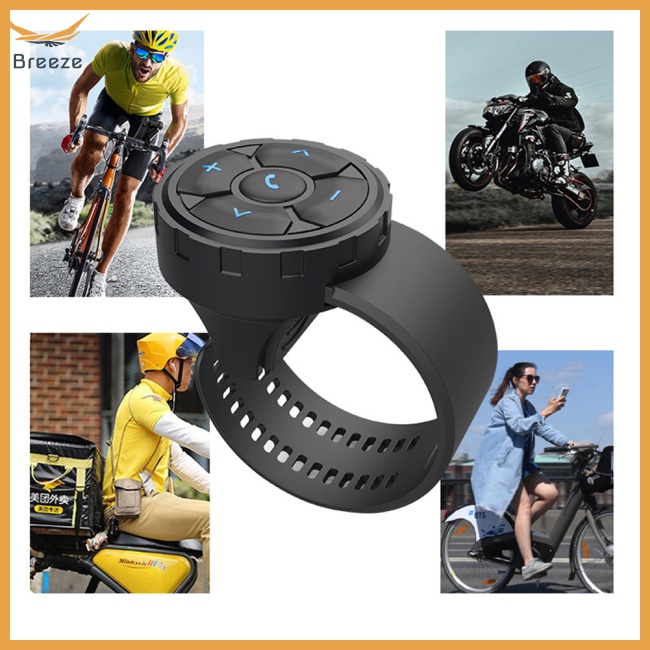 Breeze Nút Điều Khiển Từ Xa Không Dây Thông Minh Chống Thấm Nước ipx6 Gắn Vô Lăng Xe Hơi / Xe Máy