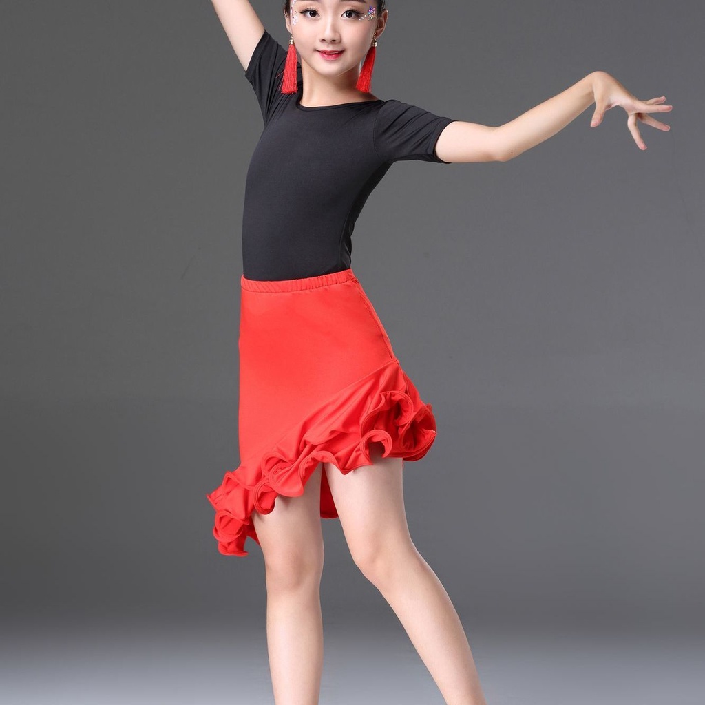 Đầm Khiêu Vũ Nhảy latin Thời Trang Xuân Hè Cho Bé Gái