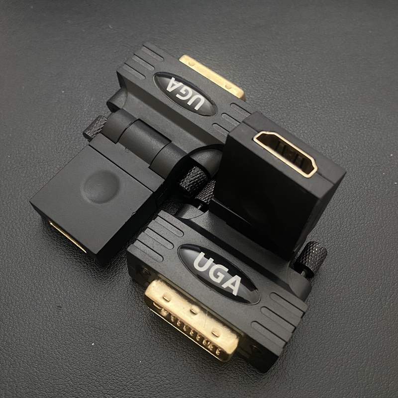 Đầu chuyển DVI sang HDMI xoay 360 độ, hàng chính hãng UGA, Bảo hành 12 tháng