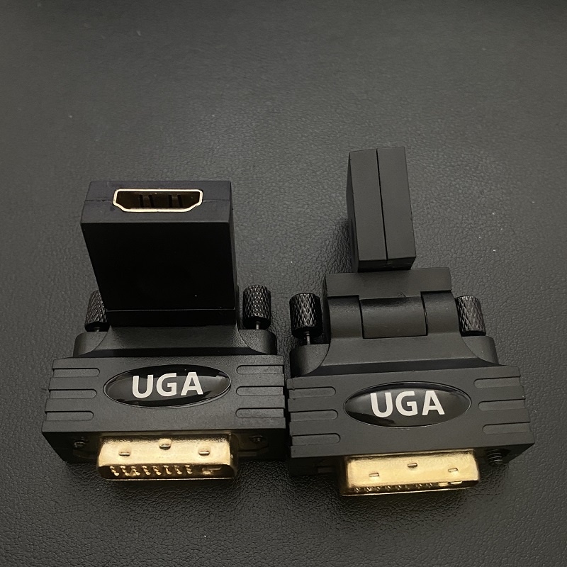 Đầu chuyển DVI sang HDMI xoay 360 độ, hàng chính hãng UGA, Bảo hành 12 tháng