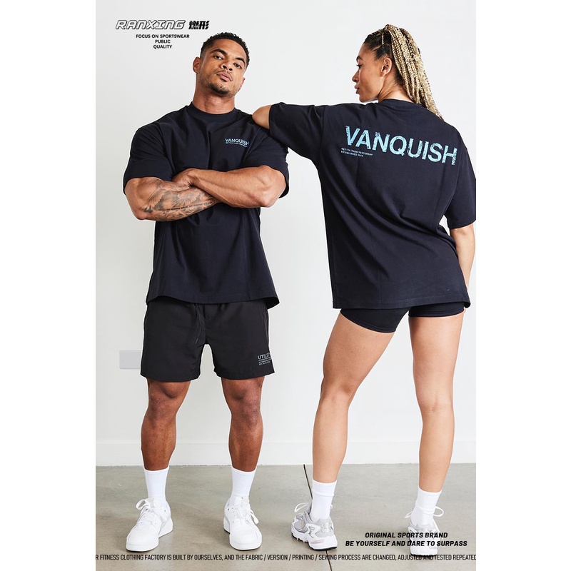 Áo Thun Thể Thao Ngắn Tay Dáng Rộng Cho Cặp Đôi