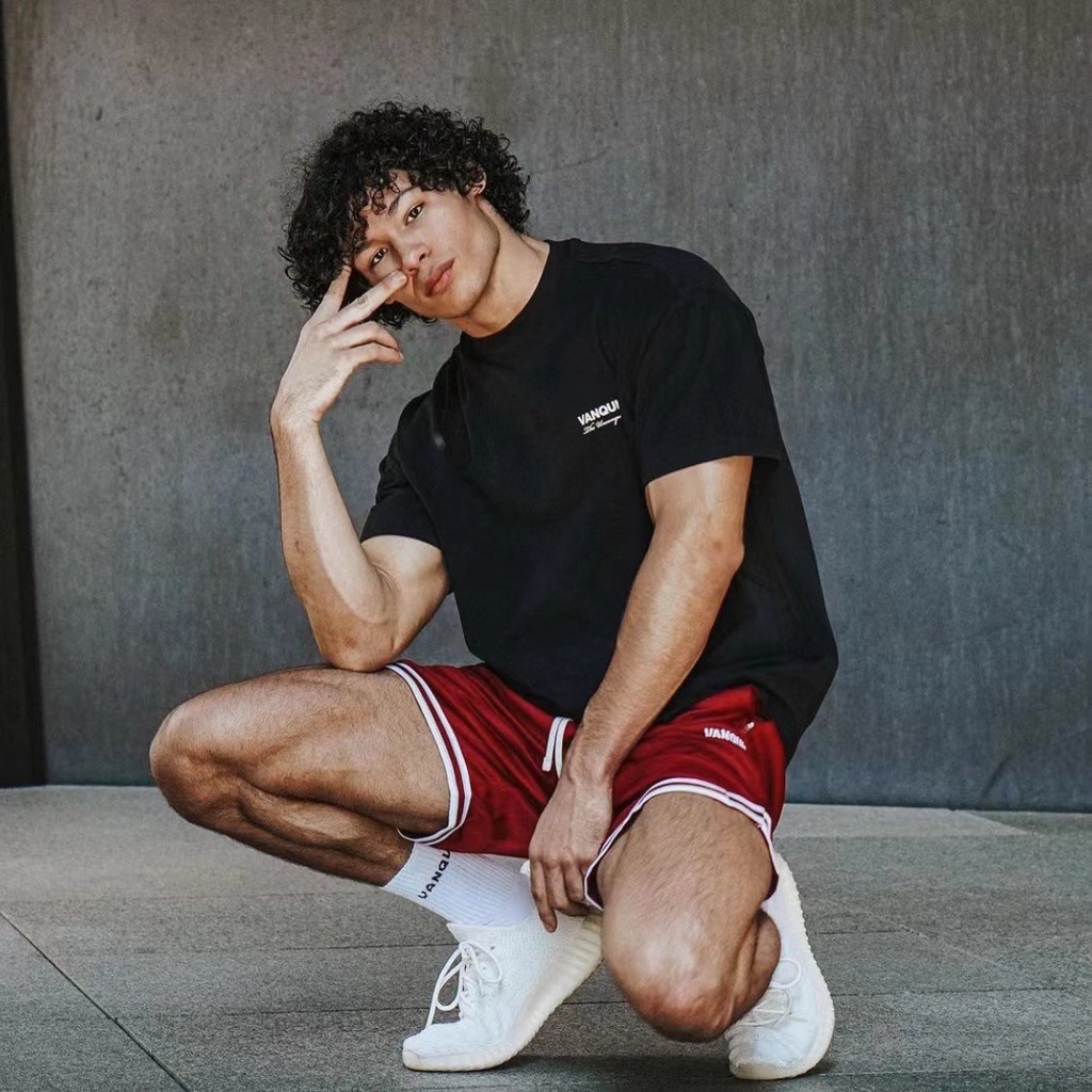 Vanquish Áo Thun Thể Thao Tay Lỡ Dáng Rộng Vải cotton In Họa Tiết Cá Tính Cho Nam Và Nữ