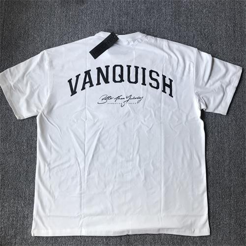 Vanquish Áo Thun Thể Thao Cổ Tròn Tay Lỡ Dáng Rộng Thoải Mái Phong Cách retro Cho Nam Và Nữ