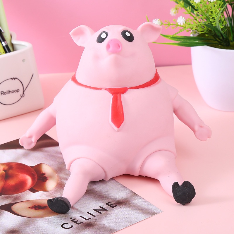Đồ Chơi Nắn Bóp Đàn Hồi Giảm Stress Hình Chú Heo