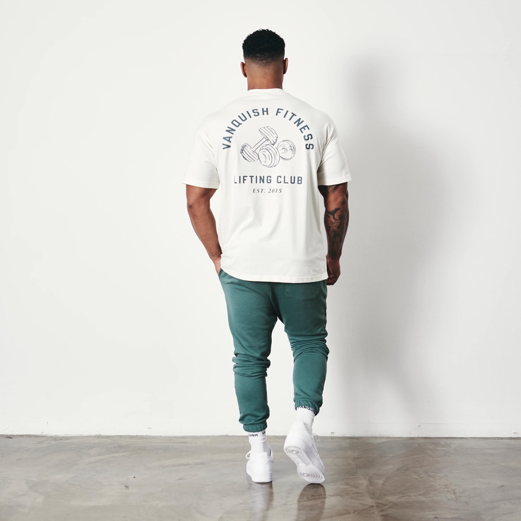 Áo Thun cotton Tay Lỡ In Họa Tiết vanquish Lift club Dáng Rộng Phong Cách Thể Thao