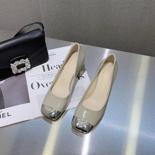 Giày Cao Gót Mũi Vuông Thiết Kế Thoải Mái Thời Trang Mới 2023 Cho Nữ