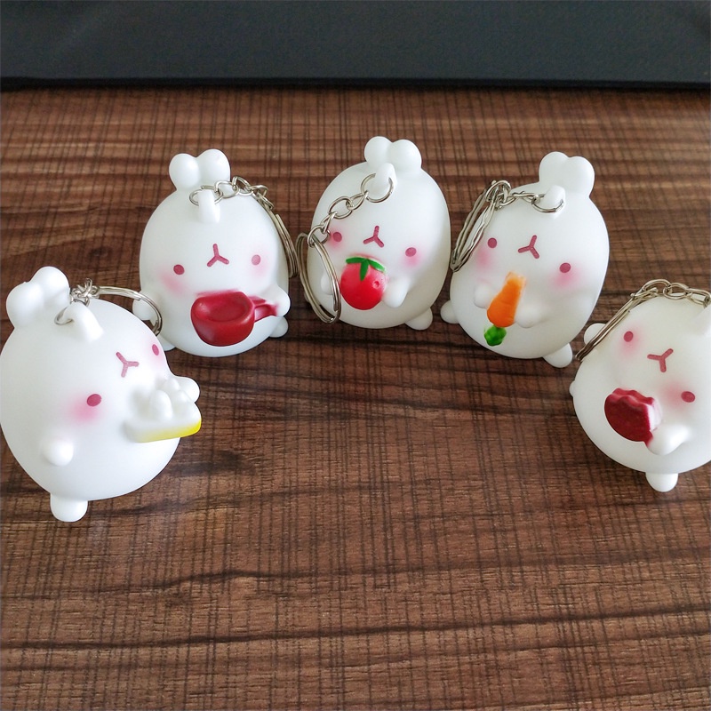 Hoạt Hình Móc Khóa Hình Thỏ Đáng Yêu