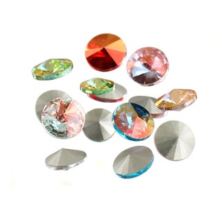 Đá Đính Trang Trí Móng Tay 10mm/12mm Lấp Lánh Nhiều Màu Dùng Cho DIY Thủ Công Và Trang Trí