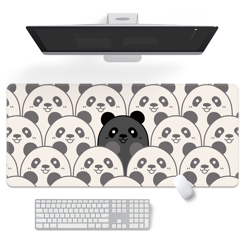 1 Tấm Lót Chuột Và Bàn Phím Máy Tính Hình Mèo Dễ Thương 800 * 300 * 2mm