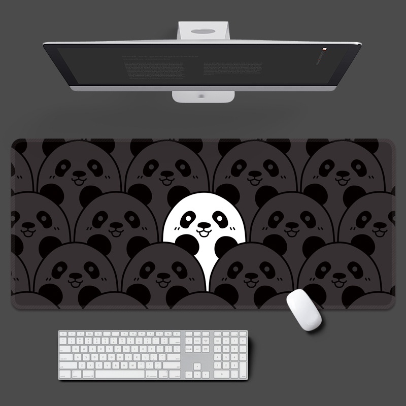 1 Tấm Lót Chuột Và Bàn Phím Máy Tính Hình Mèo Dễ Thương 800 * 300 * 2mm