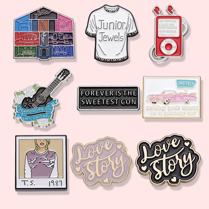 Huy Hiệu Cài Áo Hình Cây Đàn Ghi Ta taylor swift