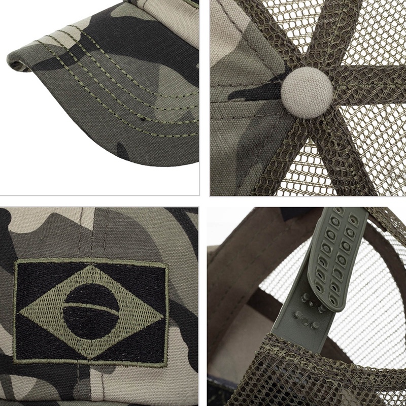 Mũ Lưỡi Trai Họa Tiết Camo Thời Trang Cá Tính Cho Nam