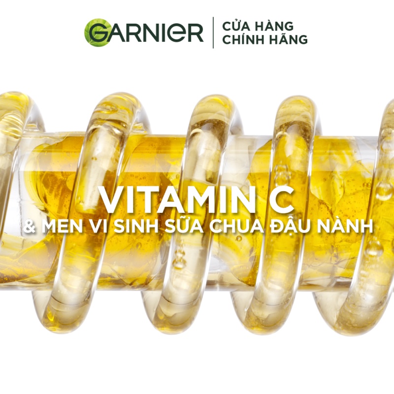Bộ ba Dưỡng chất ban đêm  Garnier 10% Vitamin C nguyên chất  & Kem dưỡng ngày đêm  (30mlX18mlX18ml)