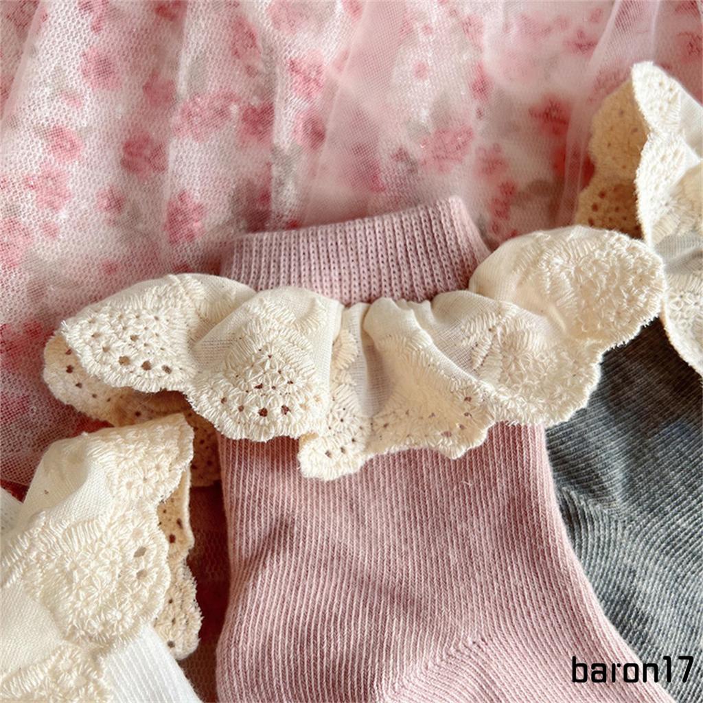 Lpdl-đớ Ren Công Chúa Cổ Vừa Co Giãn Thoáng Khí Dễ Thương Cho Bé Gái
