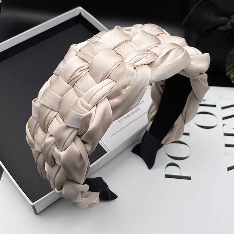 Senna Băng Đô Cài Tóc Siêu Rộng Màu Đen / Trắng Phong Cách Mới Chất Lượng Cao